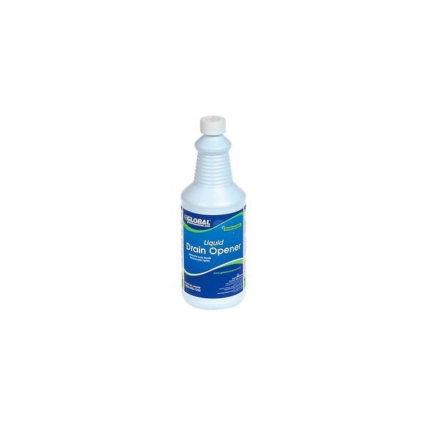 Liquid Drain Opener, 1 Quart Bottles, 12PK